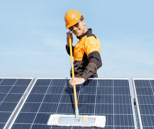 solar panel cleaning