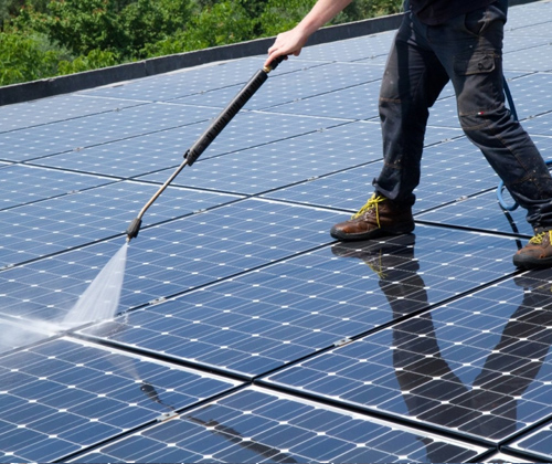 solar panel cleaning